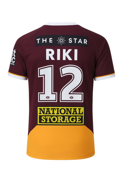 Maillot Broncos de Brisbane - Jordan Riki #12